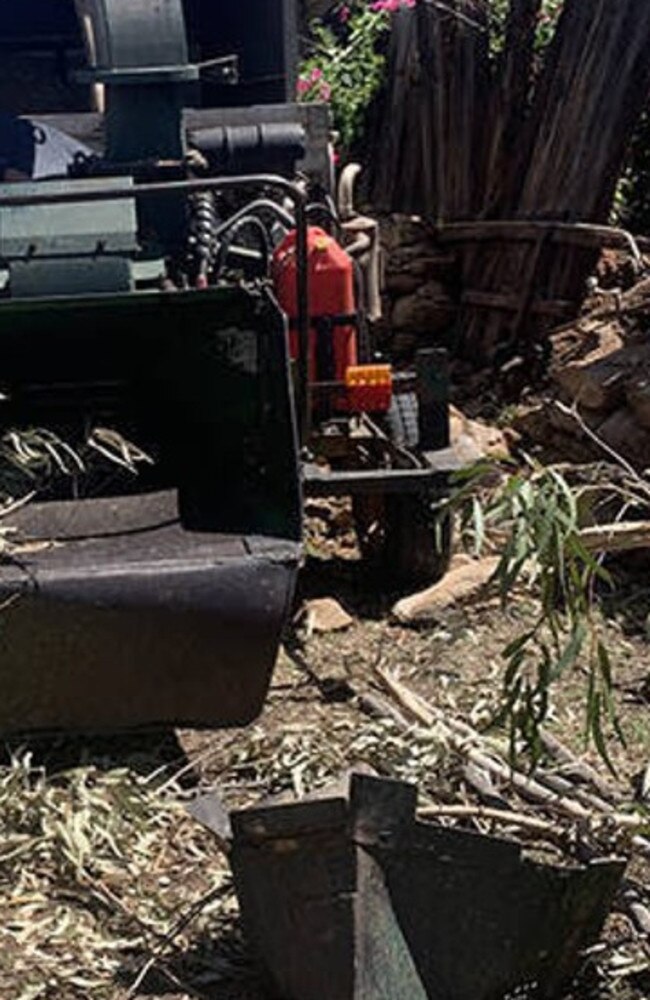 Peter Van Der Pasch (Petals Pruning Perfection and Tree Removals) pleaded guilty in the Alice Springs Local Court. Picture: NT WorkSafe wood chipper woodchipper guard