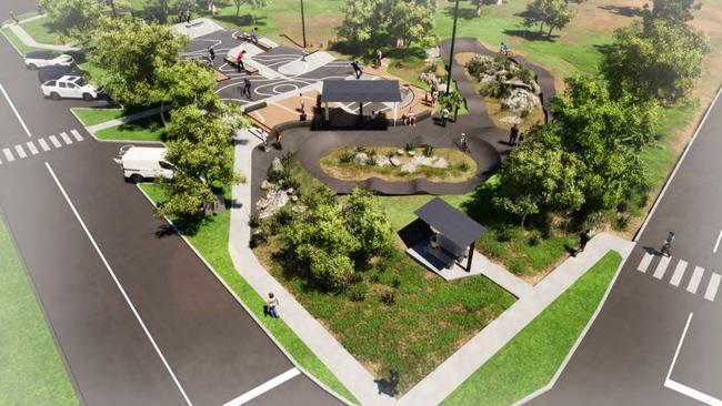 A view of what the Blackwater Skate Park is expected to look like.