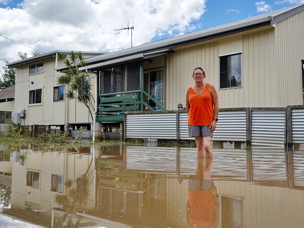 Rosalie Broere said she felt relieved when the floodwaters peaked at 10.3m rather than 10.7m, which would have almost been inside her Queen St home.