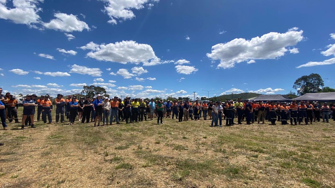 Hundreds gathered to rally the delay of the Rockhampton Ring Road project after a cost blowout in 2022.