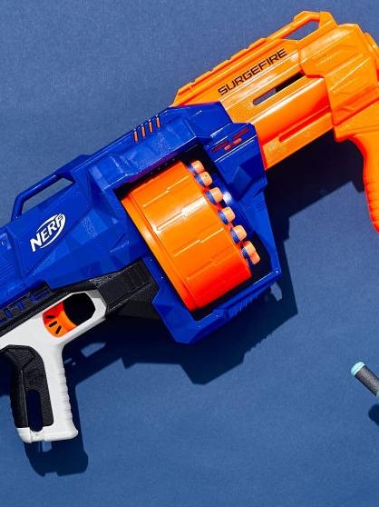 A Nerf gun.