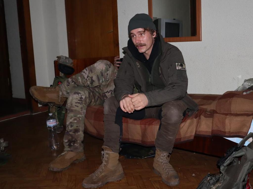 Felix Metrikas in Donetsk during his time training military recuits in Ukraine. Picture: supplied.