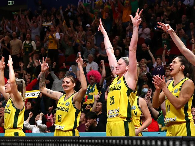 Players expect the Opals to rise to the occasion. Picture: Kelly Defina/Getty Images