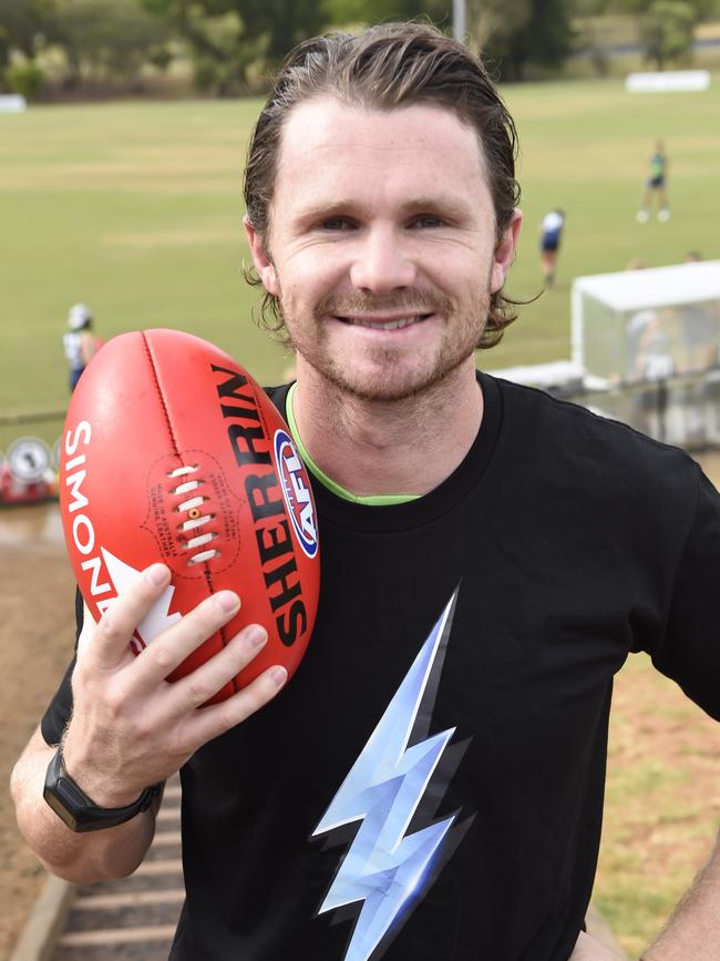 Geelong’s Patrick Dangerfield will captain AFLX side the Bolts. Picture: Alan Barber