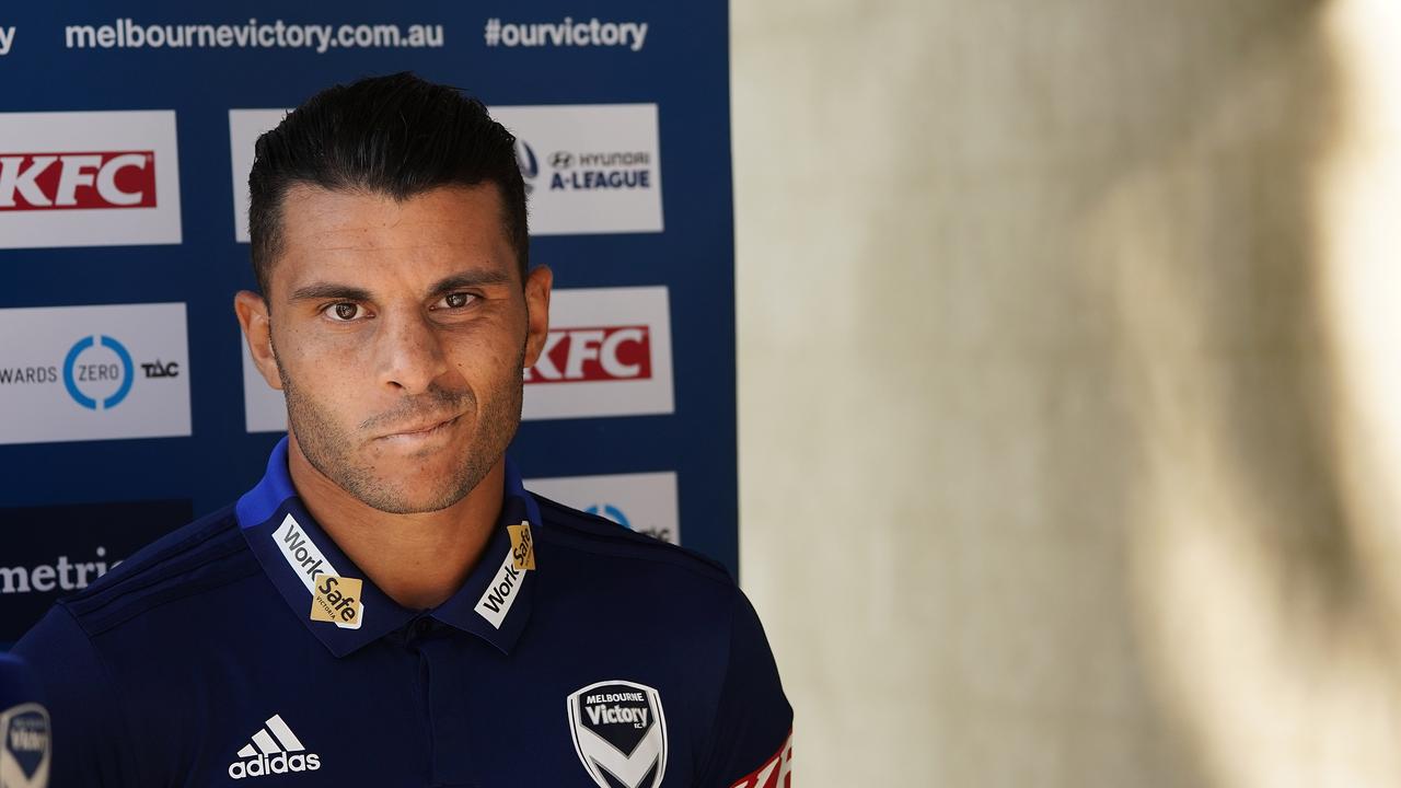 New Melbourne Victory signing Andrew Nabbout could debut against former side Newcastle Jets. (AAP Image/Stefan Postles)