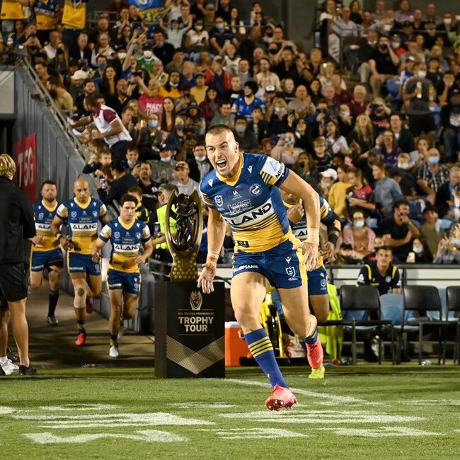 Parramatta captain Clint Gutherson is attracting interest from rival clubs. NRL Imagery