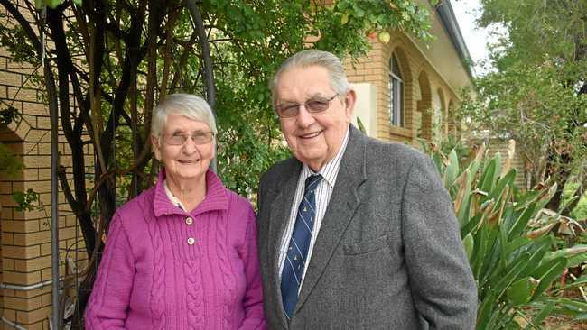 HONOURED: Roma's newest OAM recipient, John 'Jock' Sullivan, with his wife Vera. Picture: Jorja McDonnell