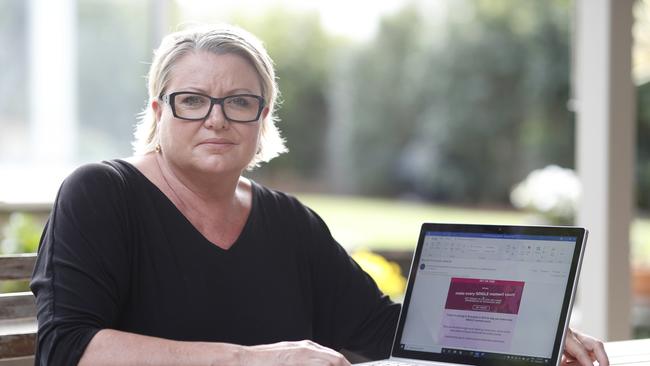 Brisbane mum Libby Marshall is furious that Gold Coast Schoolies organisers are encouraging teens to hook up on Tinder.