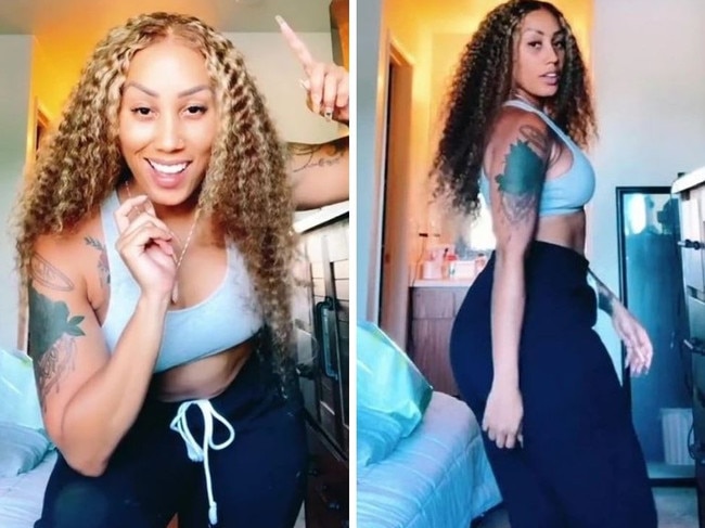 The woman was complimented online for her stunning appearance with one person saying that she and Pharrell drink from the same fountain of youth". Picture: TikTok/@therealbohobae