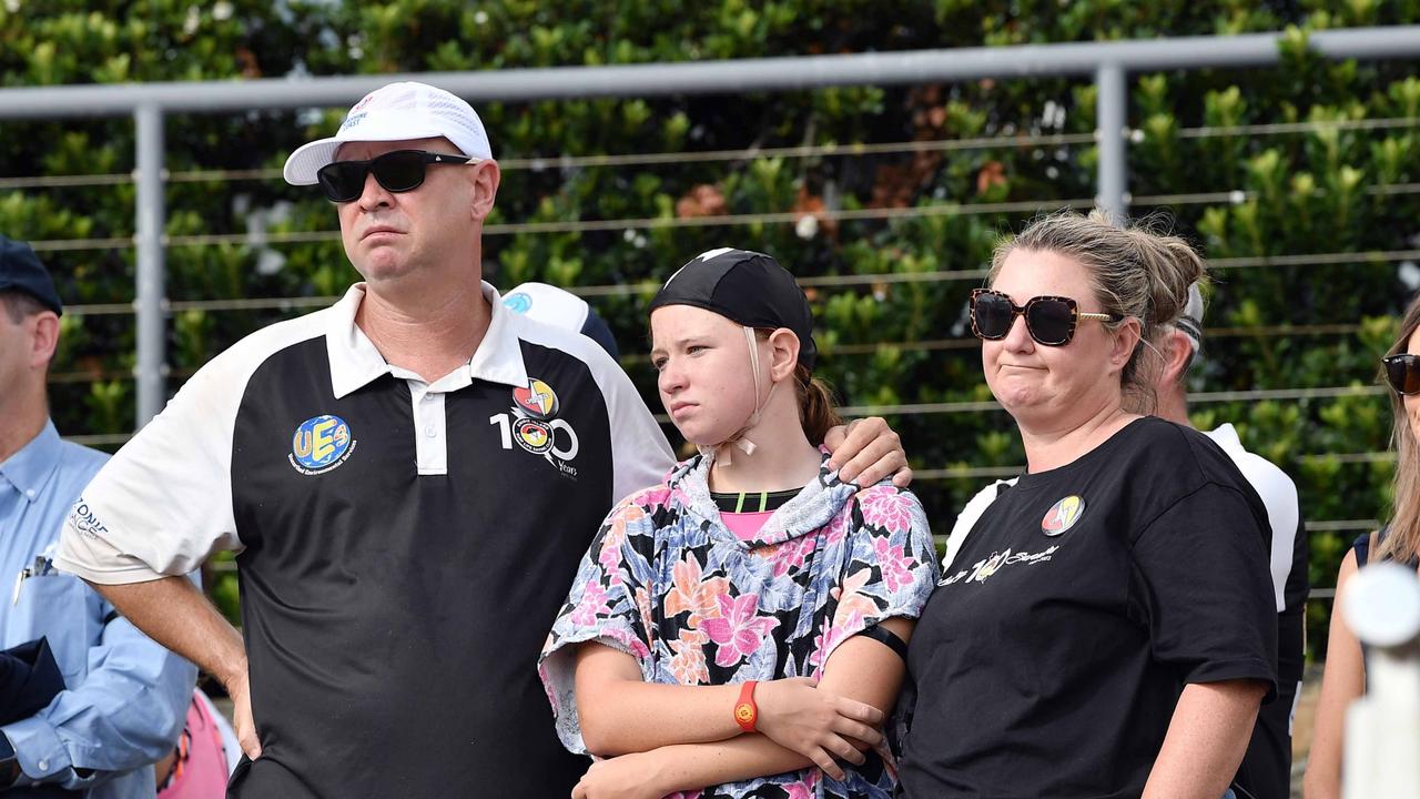 Steve and Renee Zmuda with daughter Stephanie Zmuda. Picture: Patrick Woods.