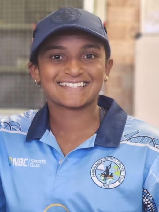 Neha Joshua played an important innings for Parramatta. Picture: Parramatta DCC