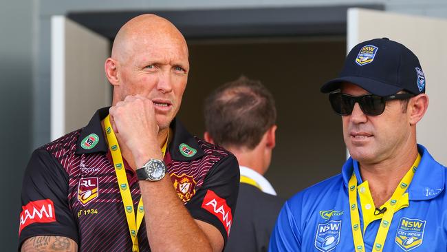 Craig Fitzgibbon with Brad Fittler in 2016. Picture: NRL Photos