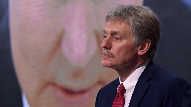 Kremlin spokesman Dmitry Peskov has issued a warning to critics of the Russian government. Picture: Natalia Kolesnikova/AFP