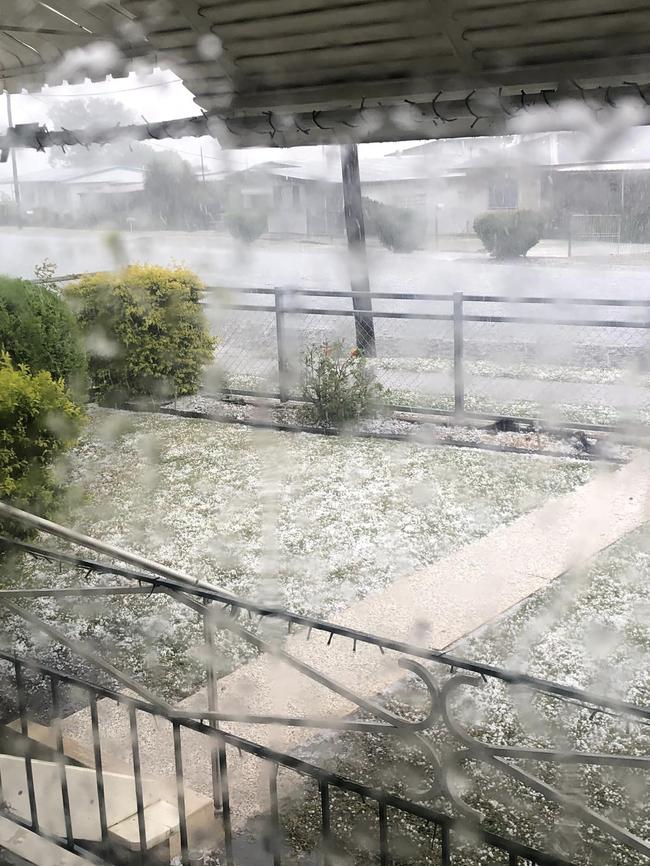 Hail at Boonah. Photo Kelli n Tony Christensen