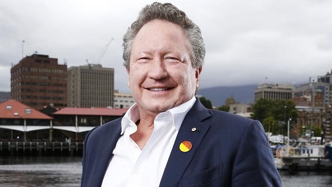 Mining magnate and philanthropist Andrew Forrest has been nominated for The Australian’s Australian of the Year. Picture: Zak Simmonds