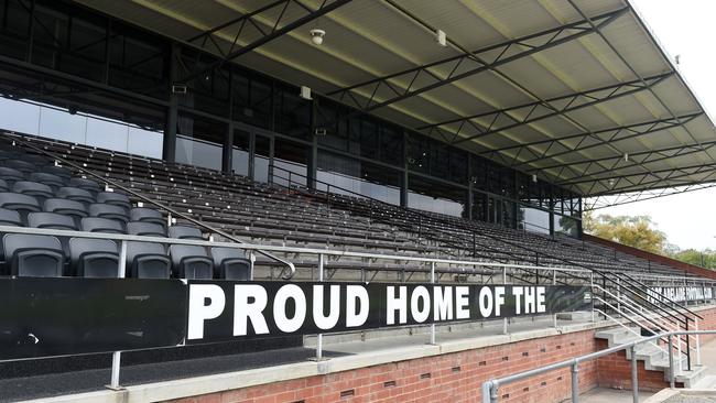 The Bob Quinn Stand at Alberton Oval. Picture: Roger Wyman.