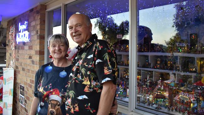 Thousands of people visit Susan and Gordon Begent spend hundreds of hours putting together their Winter Wonderland window display at their house in Forbes Avenue.