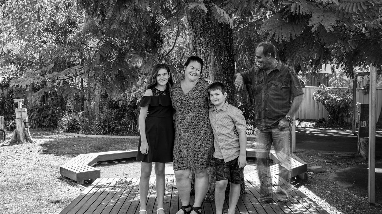 FAMILY PORTRAIT: From left, Isabella Hardwick, 11, Lisa Hardwick, Cooper Hardwick, 9, and Brad Hardwick.