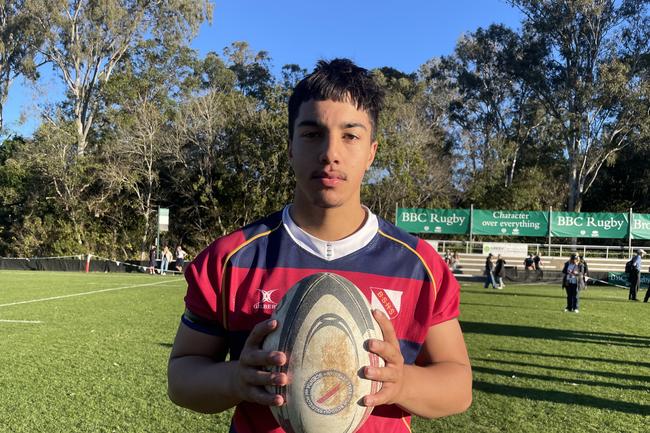 Tyrece Herniman pictured after influencing a Brisbane State High win over Brisbane Boys’ College in the winter.