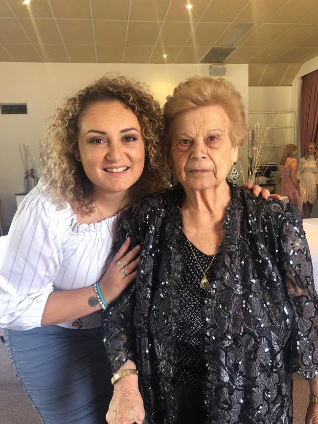 Concetta Mineo, 89, pictured with granddaughter Carla, was injured in a fall at Epping Gardens.