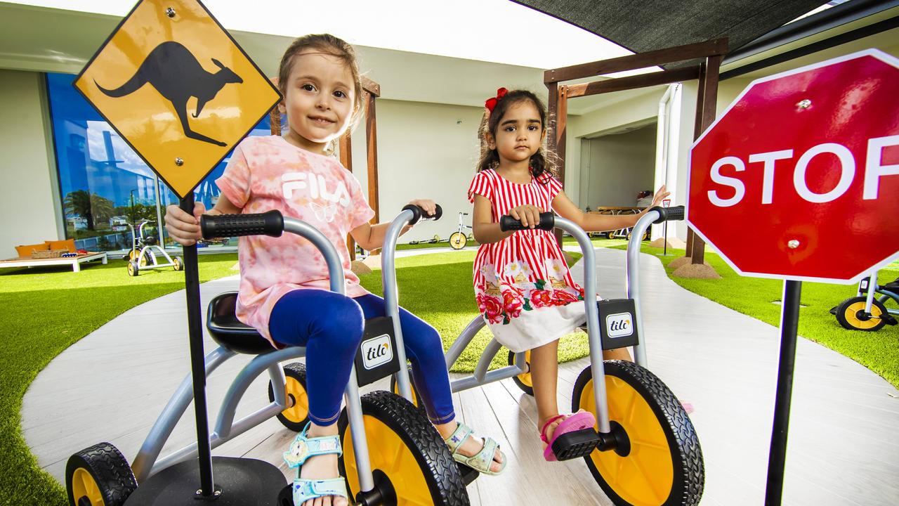 In his pitch to female voters, the Treasurer has also cited changes to childcare announced in the last budget. Picture: Nigel Hallett