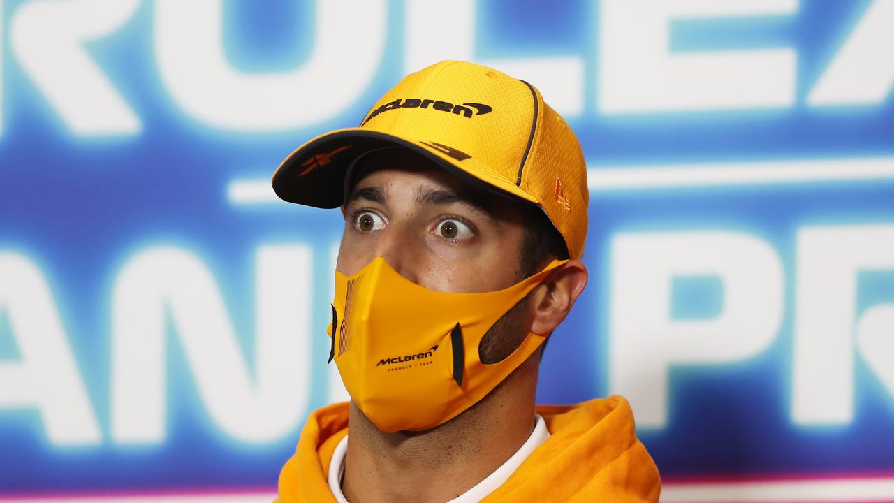 Daniel Ricciardo was surprised by the dramatic ending. (Photo by Sedat Suna - Pool/Getty Images)