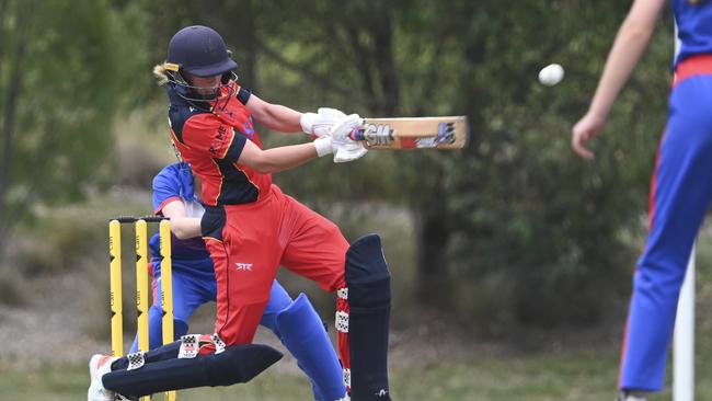 Sophie Parsons was outstanding with the bat. Picture: Martin Ollman