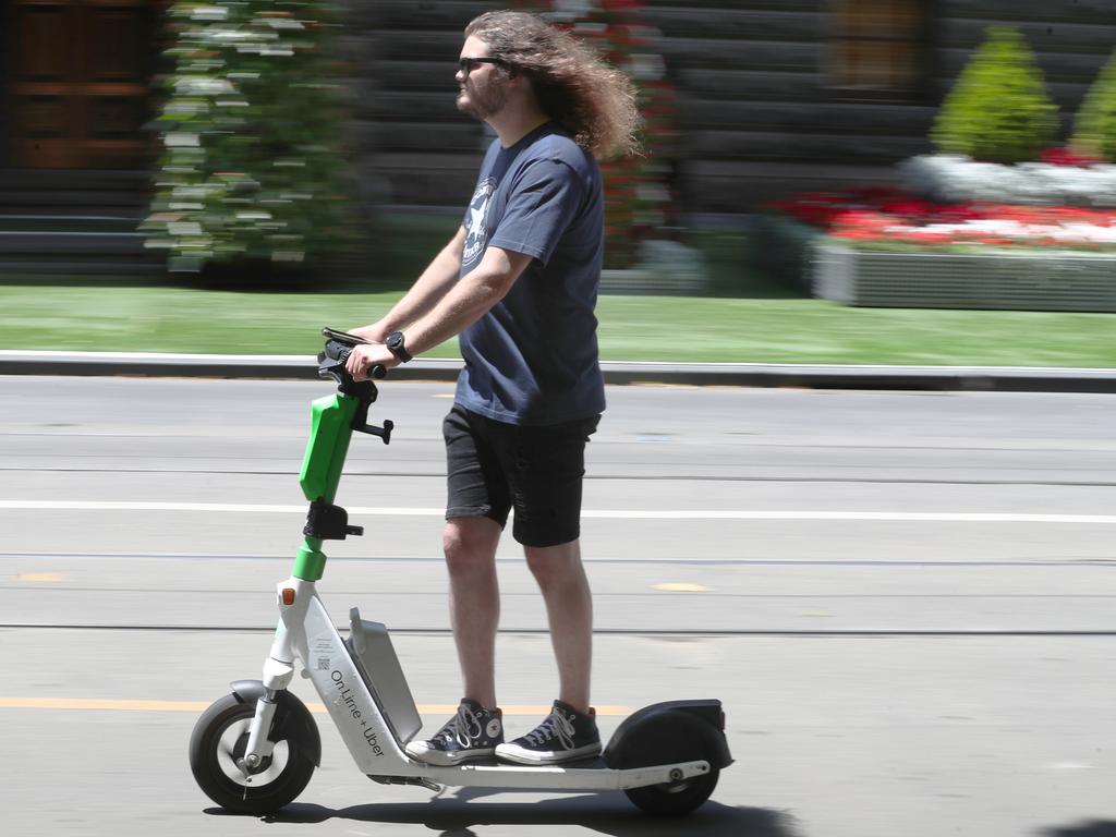 E-scooters are a controversial addition to our roads. Picture: David Crosling.