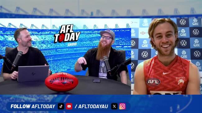 Sydney Swans Star James Rowbottom chats to the AFL Today Show