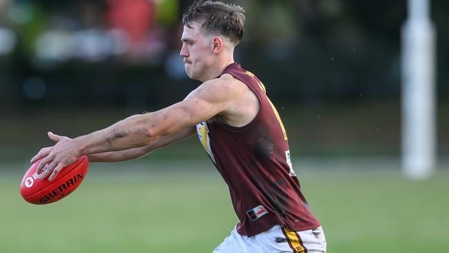 A shoulder concern will sideline Boronia's Josh Begley. Picture: Leesa Clarkson