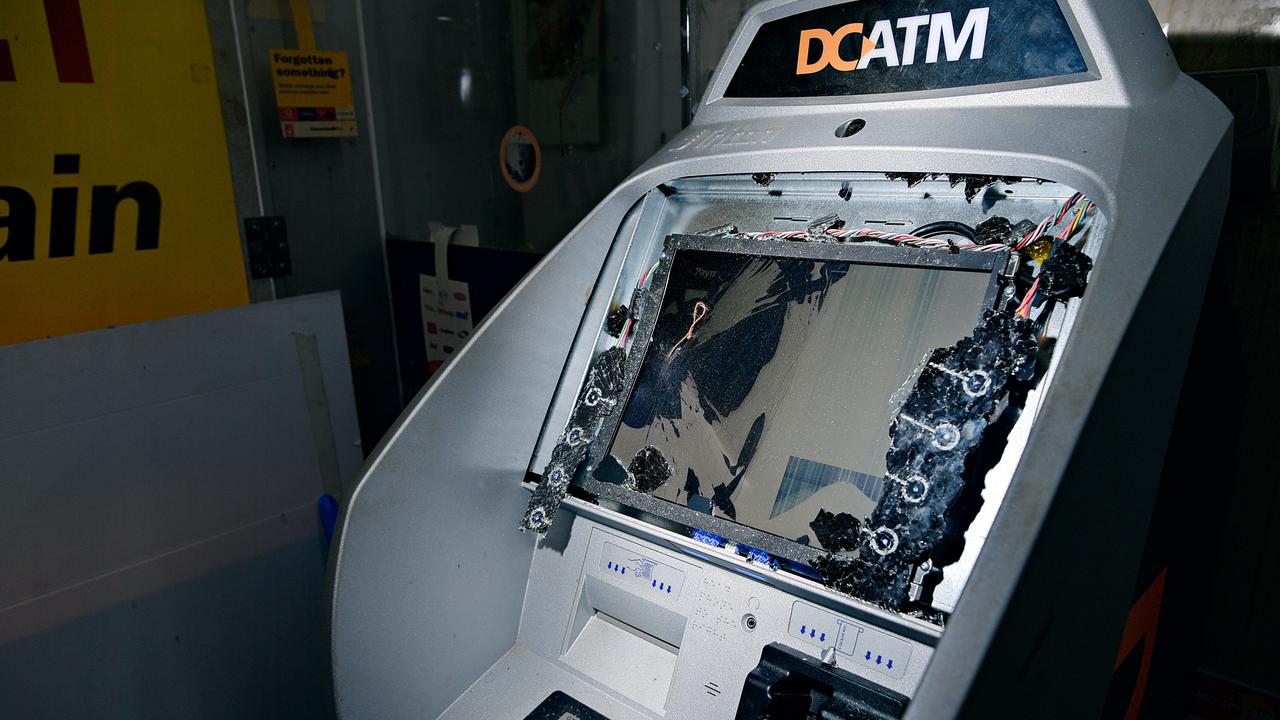 Alleged heist foiled as one-tonne ATM ‘slingshots’ off stolen tip truck