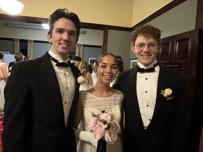 All the fun of St Mary's Debutante Ball at Maryborough City Hall.