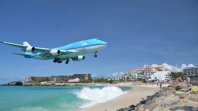 Dutch airline KLM has only just stopped flying 747s to St Maarten.