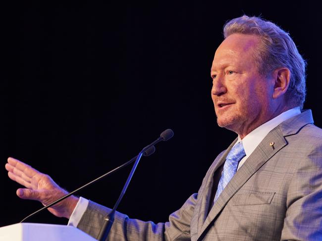 21-11-2023 - Executive Chairman Dr Andrew Forrest speaks at the Fortescue AGM. Picture: SoCo Studios