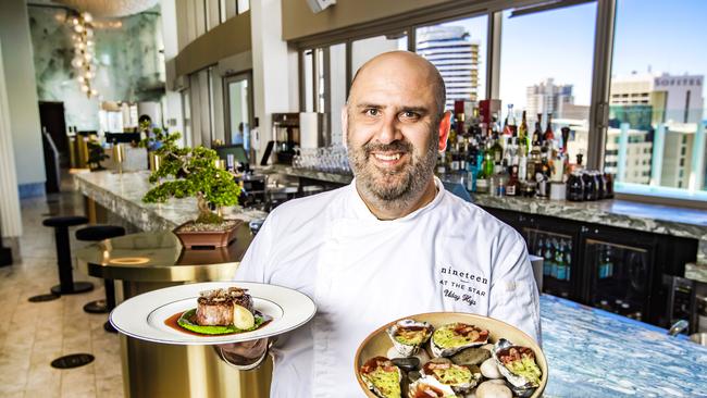 Executive Chef Uday Huja at Nineteen at the Star. Picture: NIGEL HALLETT