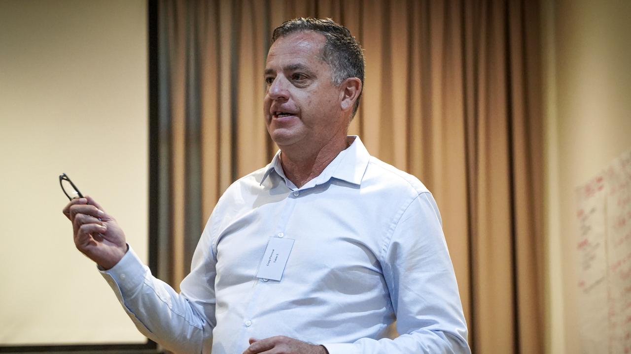 Woollam Constructions managing director Craig Percival at a think tank to revive Mackay's city centre. Picture: Heidi Petith