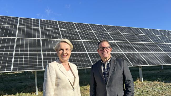 Environment Minister Tanya Plibersek has been accused of being more keen on solar panels than mines. Picture: Lachlan Leeming