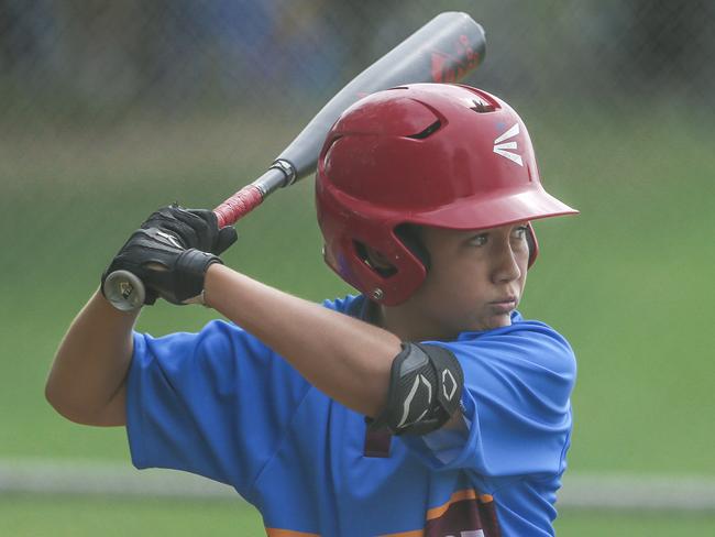 South Coast V Sunshine Coast in the 12-14 years QLD School Sport Baseball Championships. Picture: Glenn Campbell