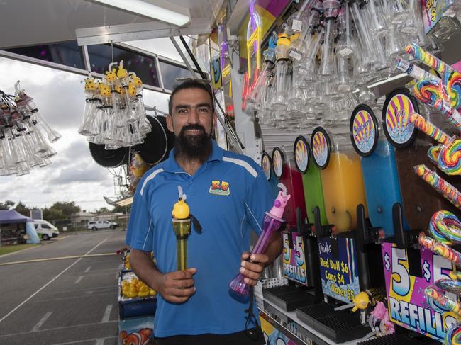 Kiki Vera working one of the sideshows at the Mildura Show 2024. Picture: Noel Fisher