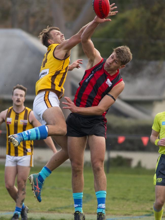 Howe palms one down for Blackburn. Picture: Field of View Sports Photography