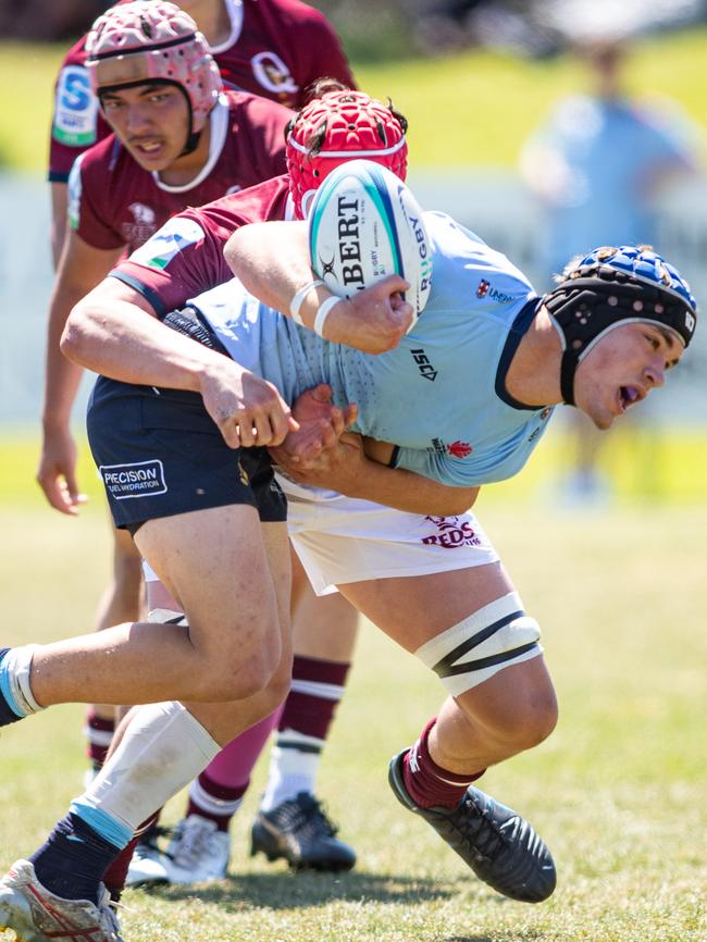 The Waratahs and Reds are fierce rivals in U16s rugby.