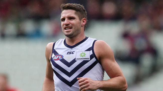 Fremantle forward Jesse Hogan has taken a mental health break. Picture: Michael Klein