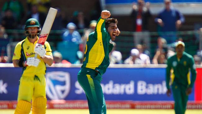 South Africa's Tabraiz Shamsi has a colourful history against the Australian team.