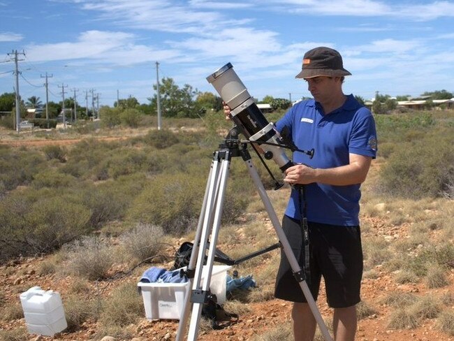 Scitech WA, a science museum in Exmouth, WA, preparing for the Solar Eclipse. Picture: Instagram/Scitech WA