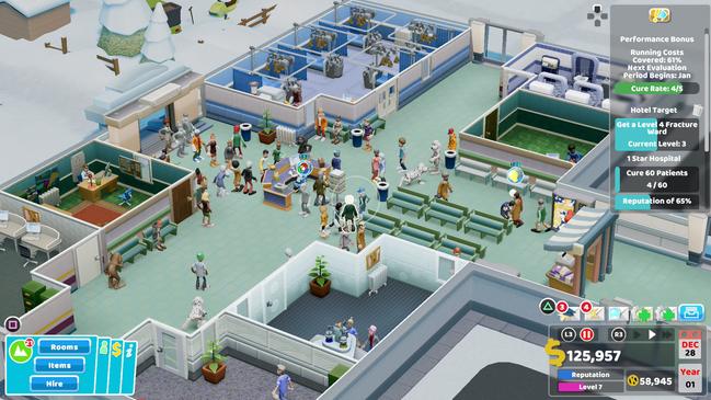 Two Point Hospital video game. Picture: Supplied.