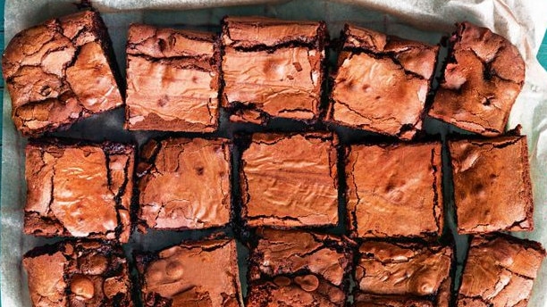 You only need four ingredients to make these brownies.