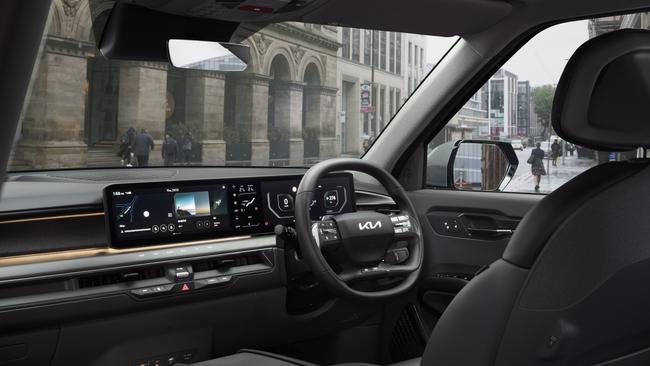 The Kia’s cabin is roomy and packed with technology. Picture: Supplied.