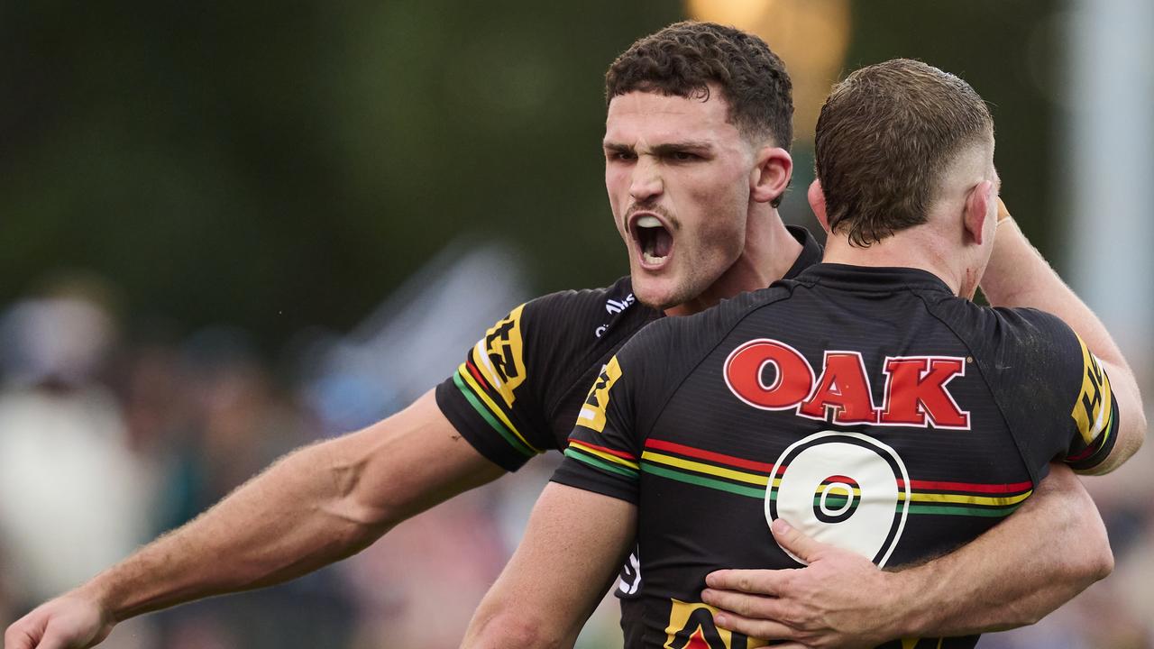 Nathan Cleary has been the best player in the competition since returning from a hamstring injury. Picture: Brett Hemmings/Getty Images