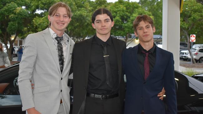 Dylan O'Brien, Brock Ballard, Matthew Gough at the Burnside State High School formal 2024.