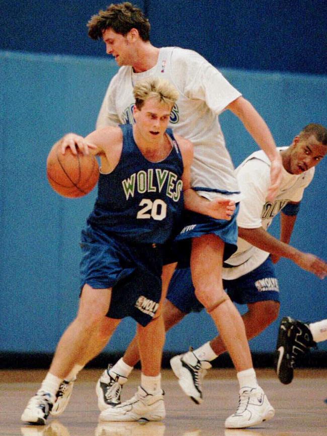 Shane Heal at Minnesota Timberwolves training.